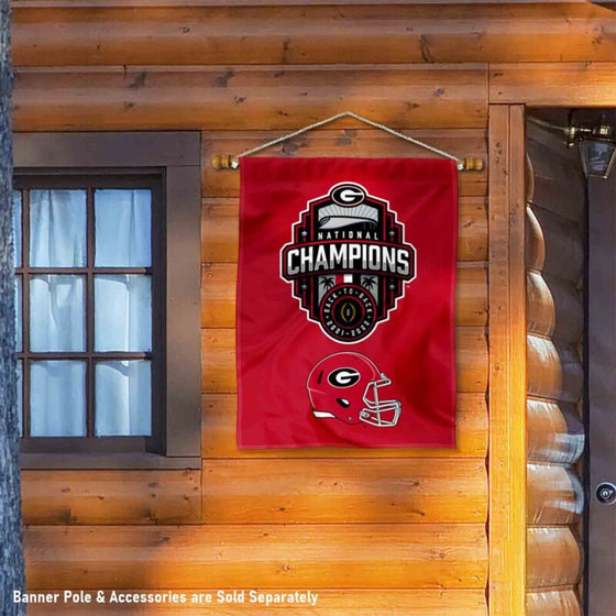 Georgia Bulldogs 2022 College Football Playoff Champions Double Sided Banner - 757 Sports Collectibles