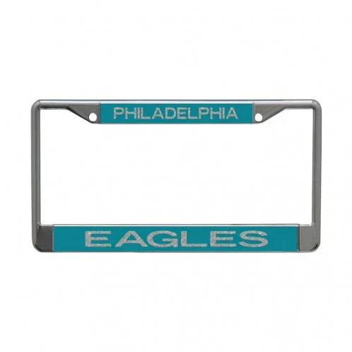 PHILADELPHIA EAGLES GLITTER LETTERS LICENSE PLATE FRAME