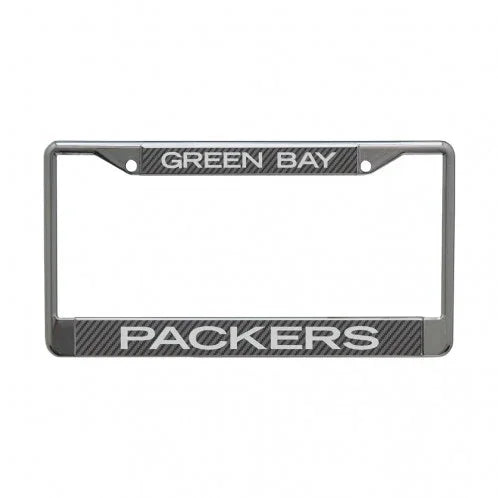 GREEN BAY PACKERS CARBON LICENSE PLATE FRAME