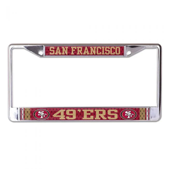 SAN FRANCISCO 49ERS JERSEYLaser Cut License Plate FRAME 