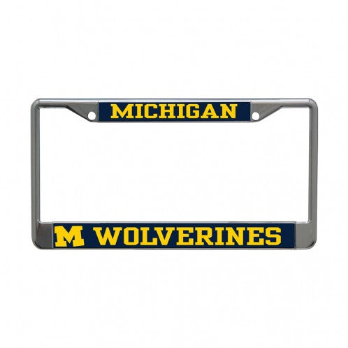 Michigan Wolverines MEGA Lic Plt Frame S/S Printed