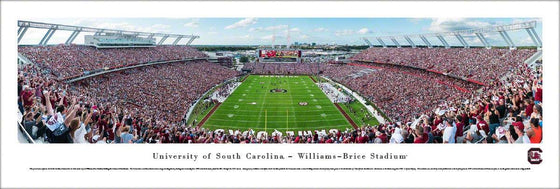 South Carolina Gamecocks Football - End Zone at Williams-Brice Stadium - Unframed - 757 Sports Collectibles