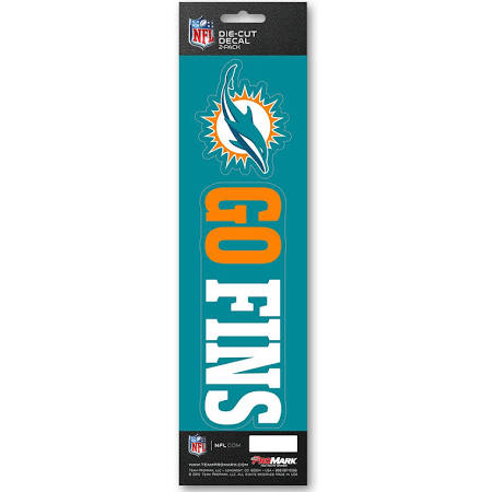 Miami Dolphins Die-Cut Decal 2 Pack