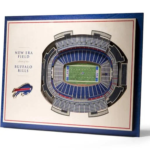 YouTheFan NFL 5-Layer StadiumView Wall Art - Buffalo Bills - 757 Sports Collectibles