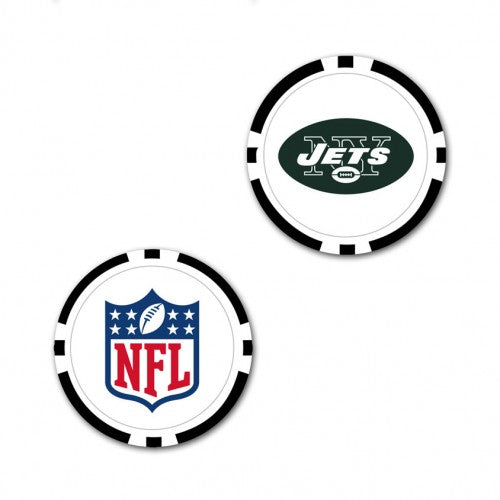 New York Jets Oversized Poker Chip Golf Ball Marker (Printed, 40 mm)