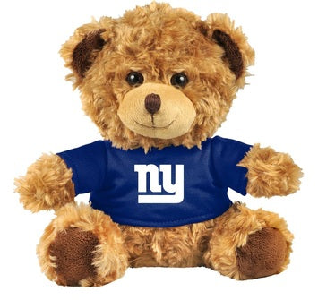 New York Giants 10" Plush Teddy Bear w/ Jersey