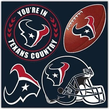 Houston Texans 4 Piece Magnet Set