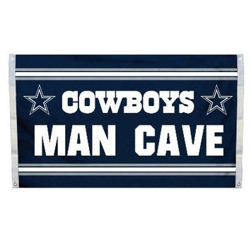 Dallas Cowboys Man Cave 3 x 5 Flag w/ 4 Grommets - 757 Sports Collectibles