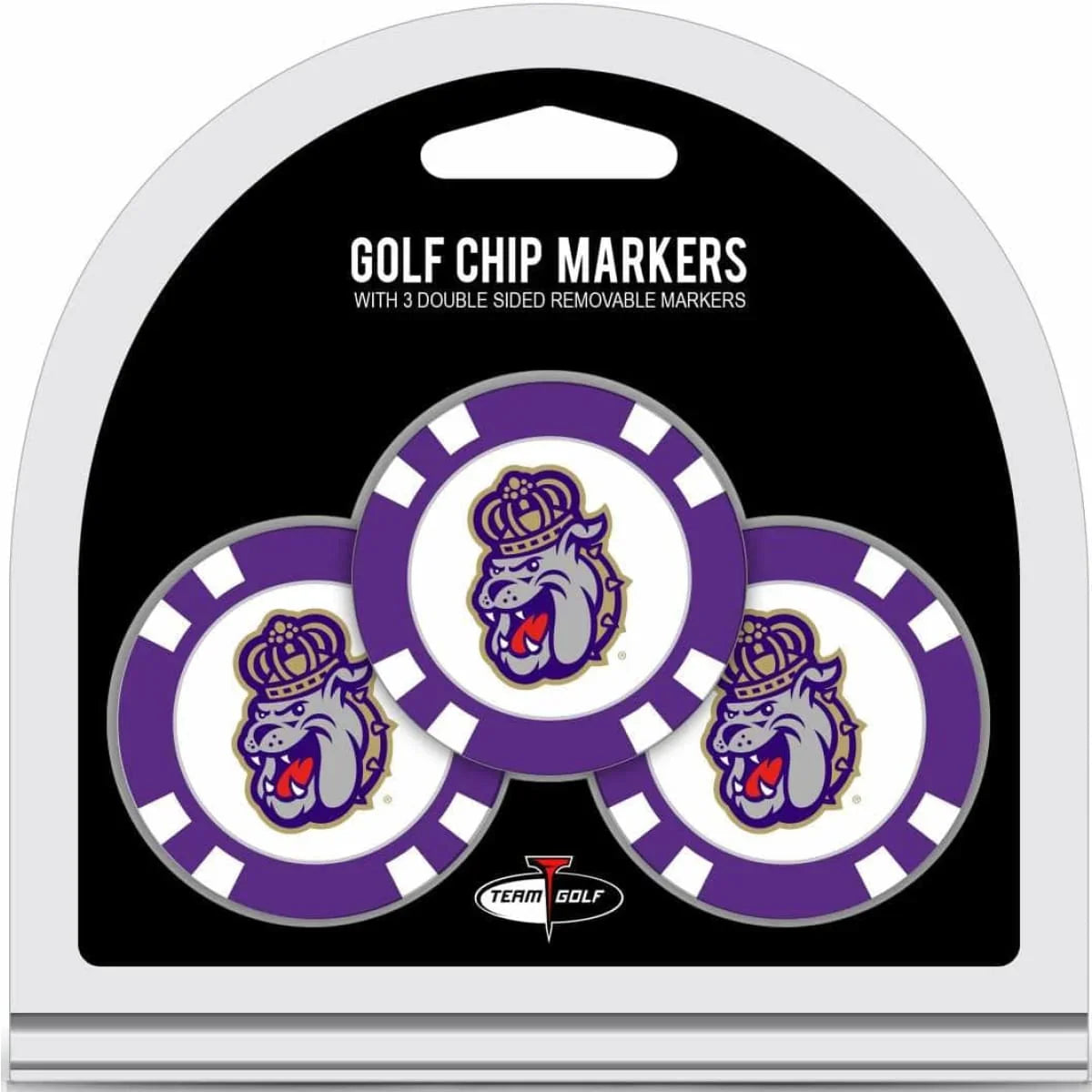 James Madison Dukes Three Pack of Golf/Poker Chips