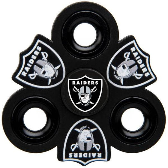 Oakland Raiders Three-Way Molded Logo Fidget Spinner - 757 Sports Collectibles