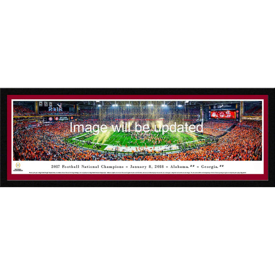 Alabama Crimson Tide College Football Playoff 2017 National Champions 42" x 15.5" Select Frame Panoramic - 757 Sports Collectibles