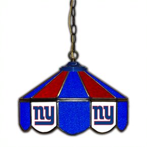 New York Giants 14-in. Stained Glass Pub Light