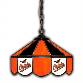 Baltimore Orioles 14-in. Stained Glass Pub Light