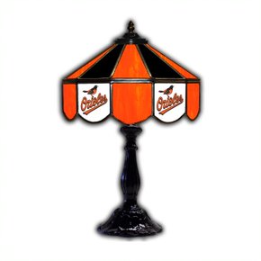 Baltimore Orioles 21' Stained Glass Table Lamp