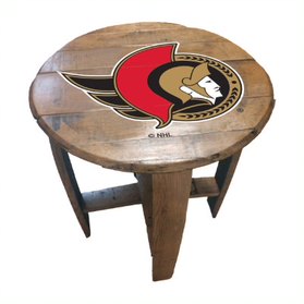 Ottawa Senators Oak Barrel Table