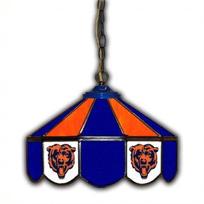 Chicago Bears 14-in. Stained Glass Pub Light