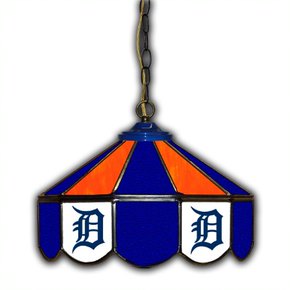 Detroit Tigers 14-in. Stained Glass Pub Light
