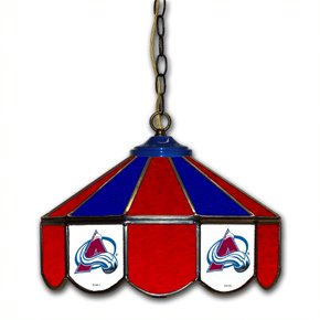 Colorado Avalanche 14-in. Stained Glass Pub Light