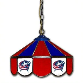 Columbus Blue Jackets 14-in. Stained Glass Pub Light
