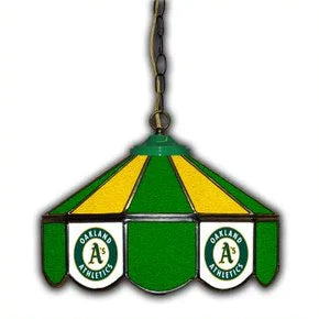 Oakland A's 14-in. Stained Glass Pub Light