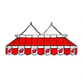 Wisconsin Badgers 40' Stained Glass Billiard Light