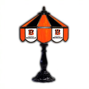 Cincinnati Bengals 21' Stained Glass Table Lamp