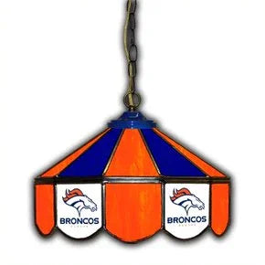 Denver Broncos 14-in. Stained Glass Pub Light
