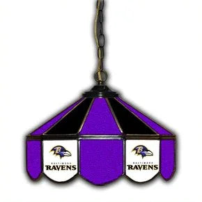 Baltimore Ravens 14-in. Stained Glass Pub Light