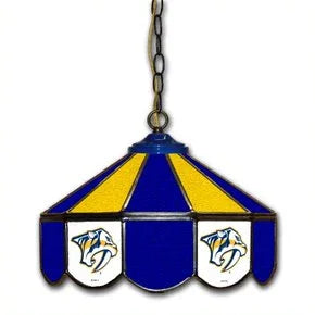 Nashville Predators 14-in. Stained Glass Pub Light