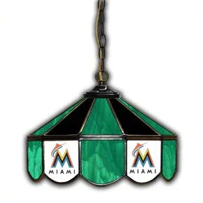 Florida Marlins 14-in. Stained Glass Pub Light