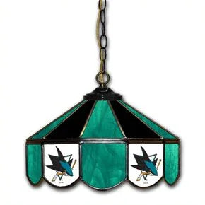 San Jose Sharks 14-in. Stained Glass Pub Light
