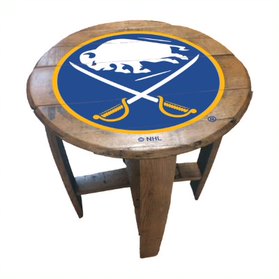 Buffalo Sabres Oak Barrel Table