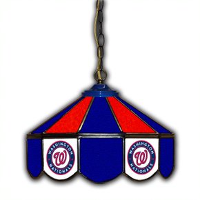 Washington Nationals 14-in. Stained Glass Pub Light