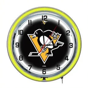 Pittsburgh Penguins 18" Neon Clock
