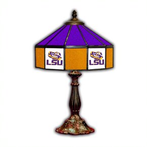LSU Tigers 21' Stained Glass Table Lamp