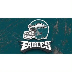 Philadelphia Eagles 24 x 48 Glass Wall Art Helmet