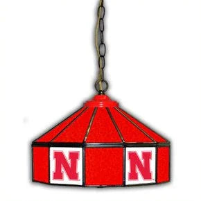 Nebraska Cornhuskers 14-in. Stained Glass Pub Light