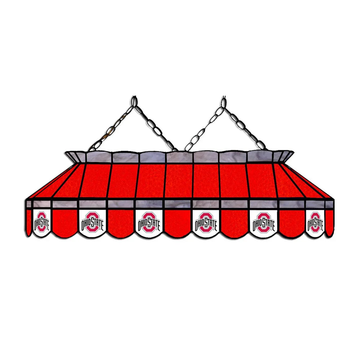 Ohio State Buckeyes 40' Stained Glass Billiard Light