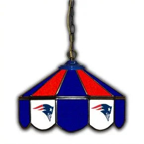 New England Patriots 14-in. Stained Glass Pub Light