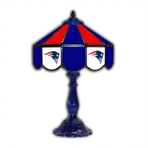 New England Patriots 21' Stained Glass Table Lamp