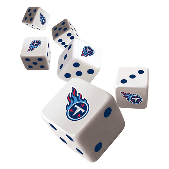 NFL Tennessee Titans 6 Piece D6 Gaming Dice Set