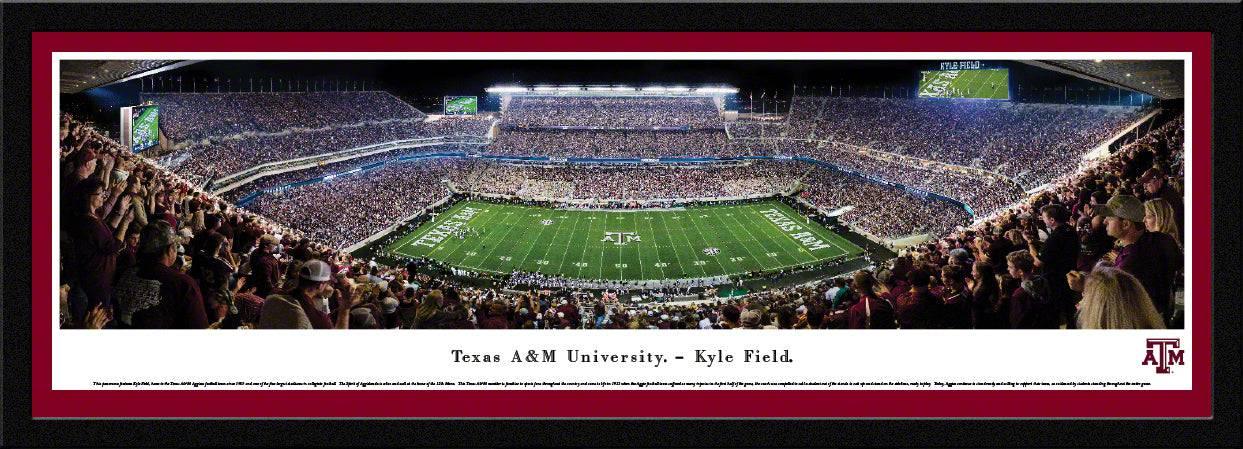 Texas A&M Football - 50 Yard Line - Select Frame - 757 Sports Collectibles