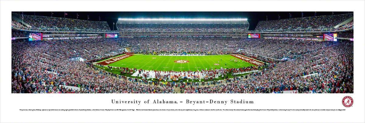 Alabama Football - 50 Yard Line - Unframed - 757 Sports Collectibles