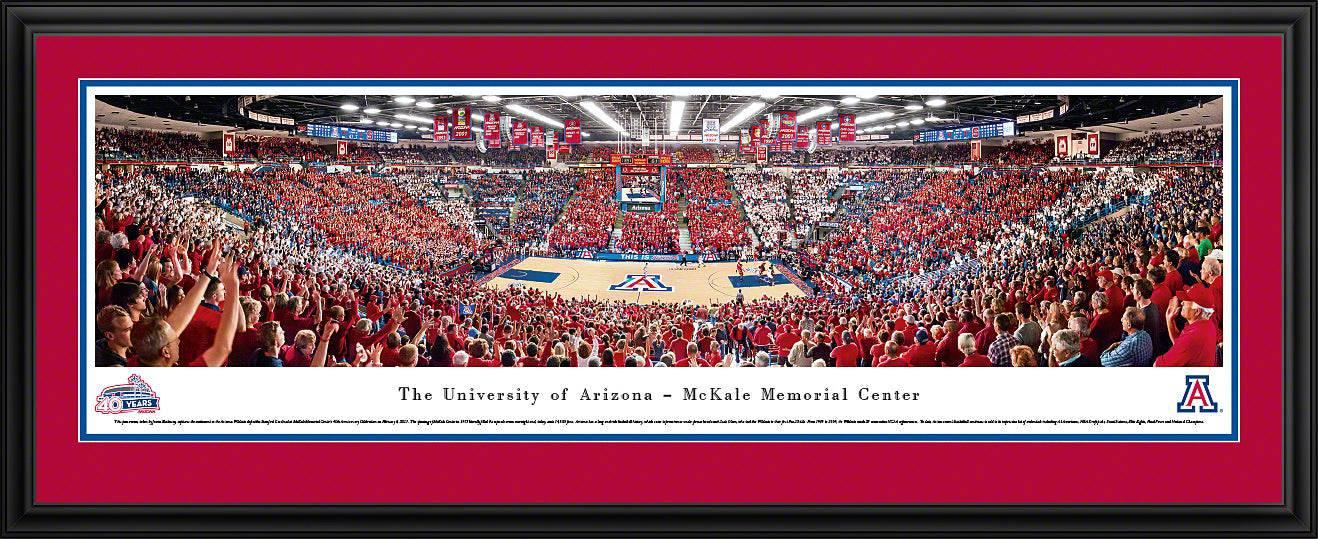 Arizona Basketball - 40Th Anniversary - Deluxe Frame - 757 Sports Collectibles