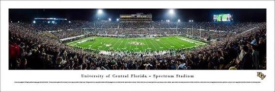 Central Florida Knights Football - 50 Yard Line - Unframed - 757 Sports Collectibles