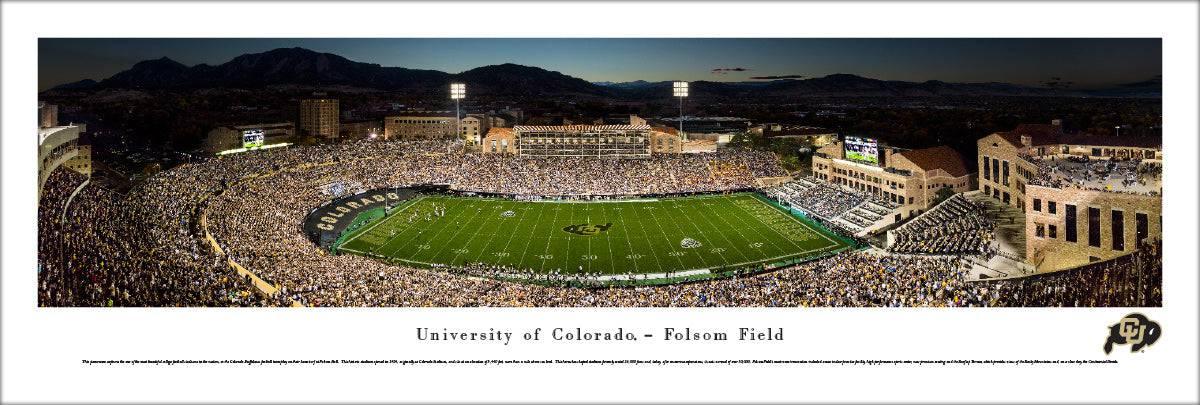 Colorado Buffaloes Football - 50 Yard Line - Unframed - 757 Sports Collectibles