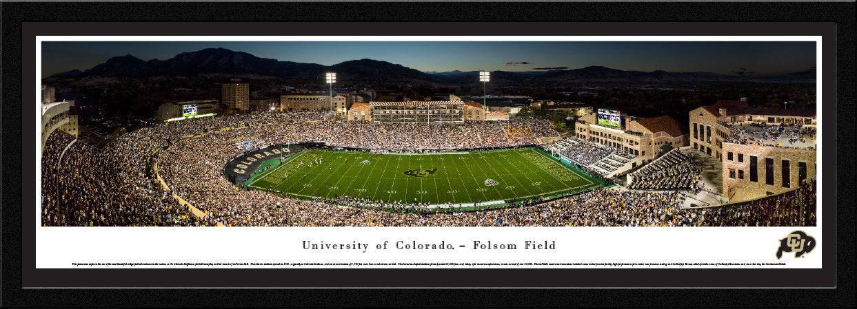 Colorado Buffaloes Football - 50 Yard Line - Select Frame - 757 Sports Collectibles