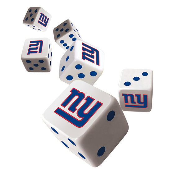 NFL New York Giants 6 Piece D6 Gaming Dice Set