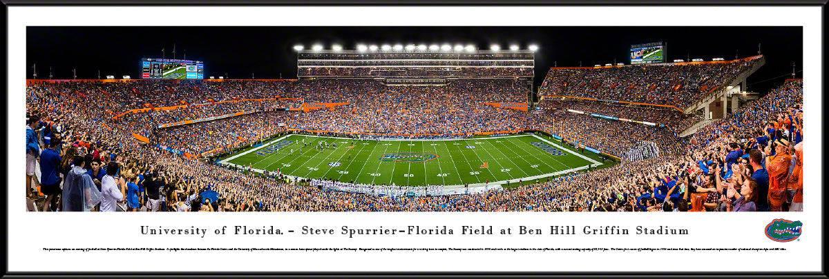 Florida Gators Football - 50 Yard Line - Standard Frame - 757 Sports Collectibles