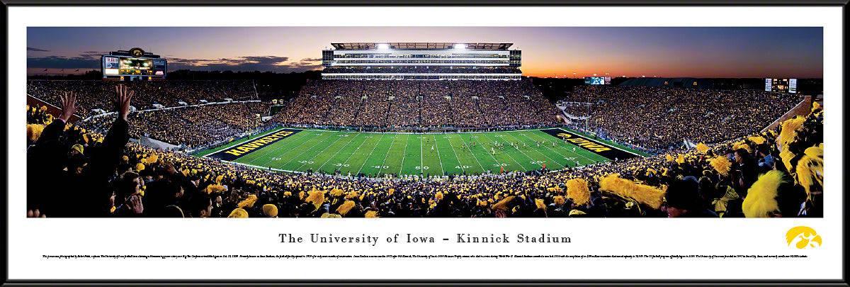 Iowa Football - 50Yard Line - Standard Frame - 757 Sports Collectibles